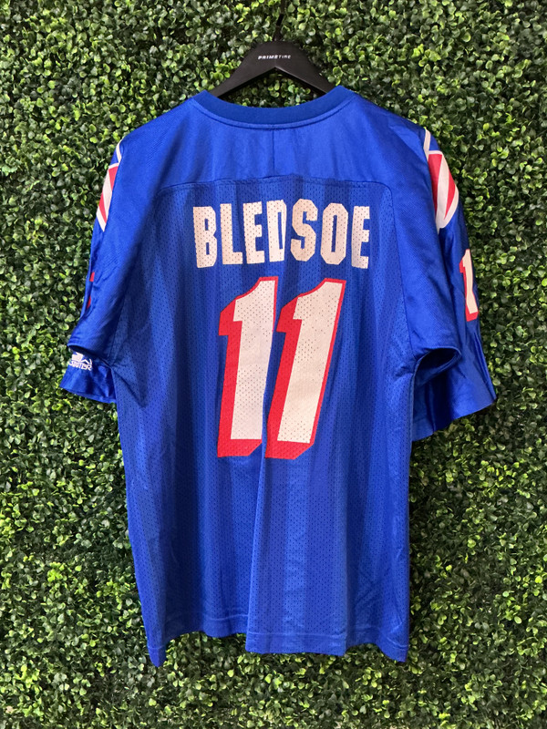 VINTAGE DREW BLEDSOE NEW ENGLAND PATRIOTS STARTER REPLICA JERSEY