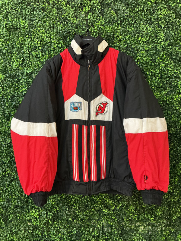 VINTAGE NJ DEVILS PRO PLAYER REVERSIBLE PARKA