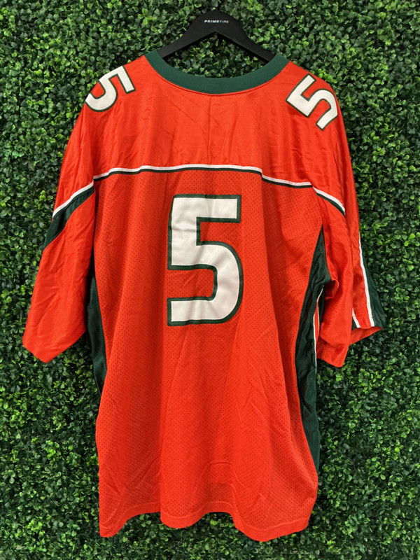 VINTAGE UNIVERSITY OF MIAMI NIKE FOOTBALL JERSEY