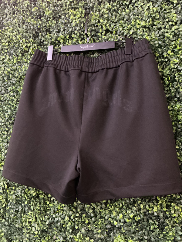 PALM ANGELS BACK LOGO SHORTS (SZ XL)