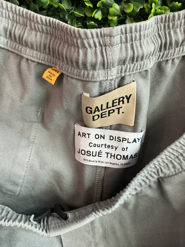 GALLERY DEPT GRAY COTTON ZUMA SHORTS (SZ XXL)