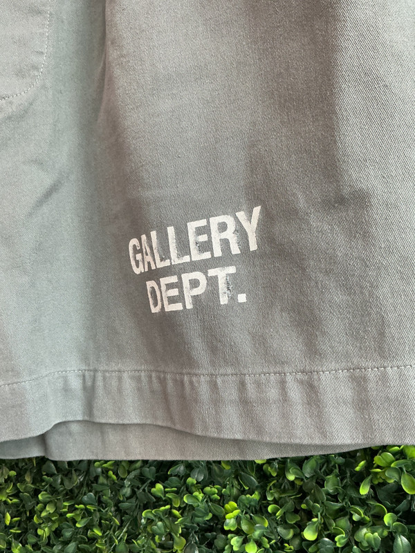 GALLERY DEPT GRAY COTTON ZUMA SHORTS (SZ XXL)