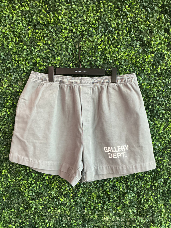 GALLERY DEPT GRAY COTTON ZUMA SHORTS (SZ XXL)