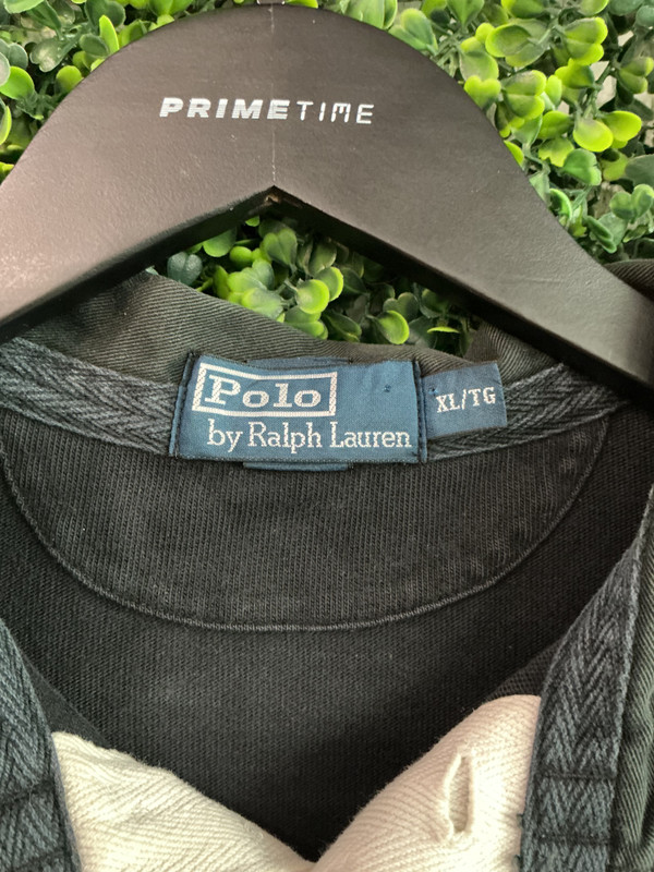 POLO RALPH LAUREN STRIPED BLK/WHITE RUGBY