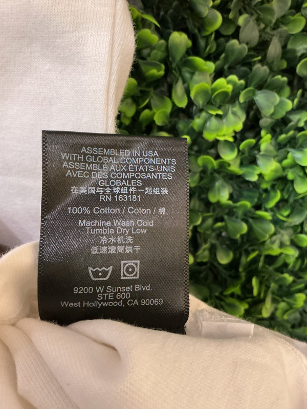 RHUDE RAGLAN LOGO WHITE TEE