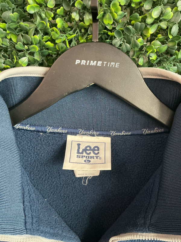 VINTAGE YANKEES LEE SPORTS QUARTER ZIP FLEECE