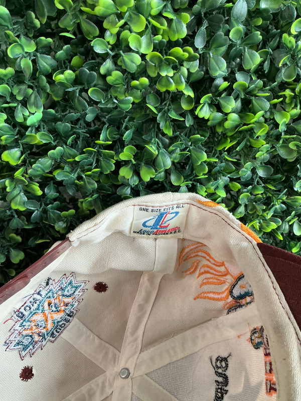 VINTAGE SUPER BOWL XXX LOGO ATHLETIC TAN SNAPBACK