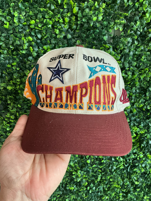 VINTAGE SUPER BOWL XXX LOGO ATHLETIC TAN SNAPBACK