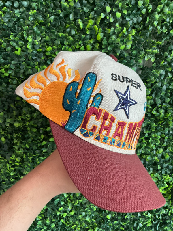 VINTAGE SUPER BOWL XXX LOGO ATHLETIC TAN SNAPBACK