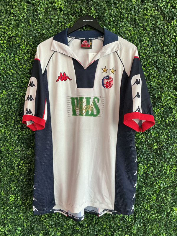 VINTAGE RED STAR BELGRADE 1998-2000 AWAY KIT