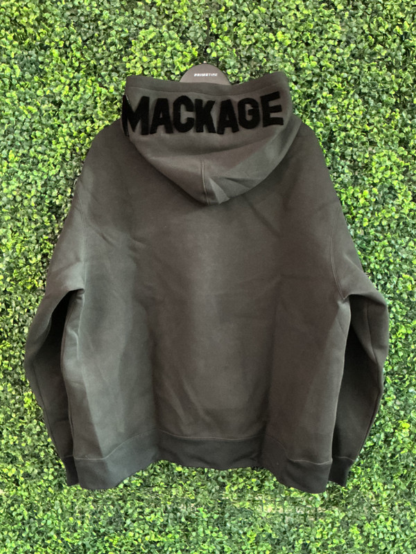 MACKAGE BLACK NYLON HOODIE