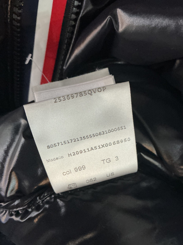 MONCLER BLACK MONTBELIARD COAT (SZ M)