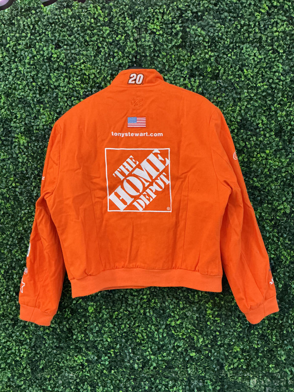 VINTAGE CHASE AUTHENTICS TONY STEWART HOME DEPOT NASCAR RACING JACKET (WMNS XXL/MENS M)