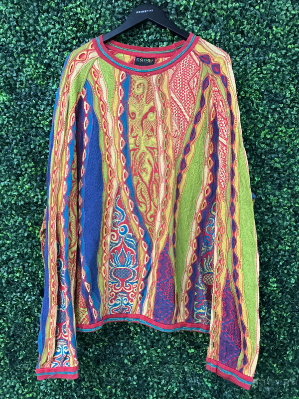 VINTAGE COOGI MULTI. NEON COLORWAY SWEATER