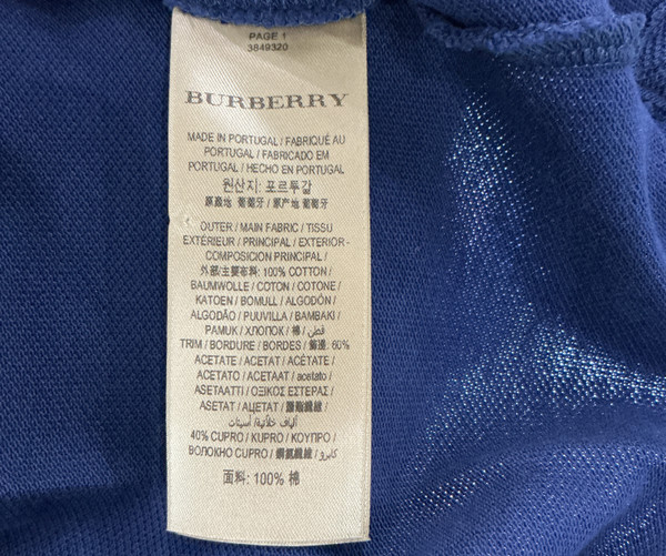 BURBERRY LONDON NAVY SHORT SLEEVE POLO