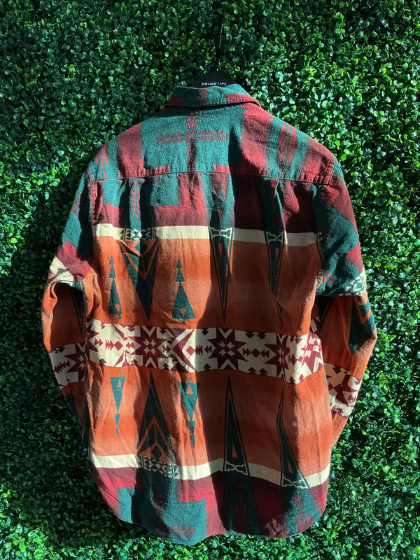 VINTAGE POLO RALPH LAUREN AZTEC L/S WESTERN SHIRT
