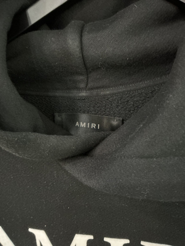 AMIRI M.A. BAR LOGO HOODIE BLACK