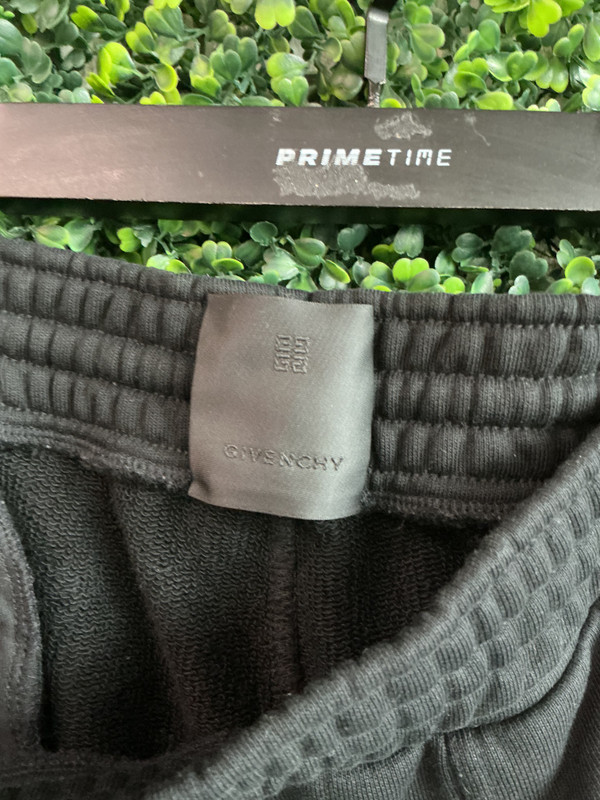 GIVENCHY BLACK EMBROIDERED SWEATPANTS