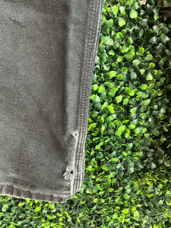 VINTAGE CARHARTT BLACK UNION MADE DOUBLE KNEE PANTS (SZ 36)