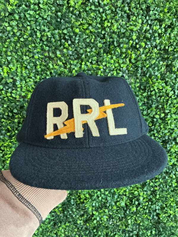 RALPH LAUREN RRL LIGHTNING LOGO WOOL CAP