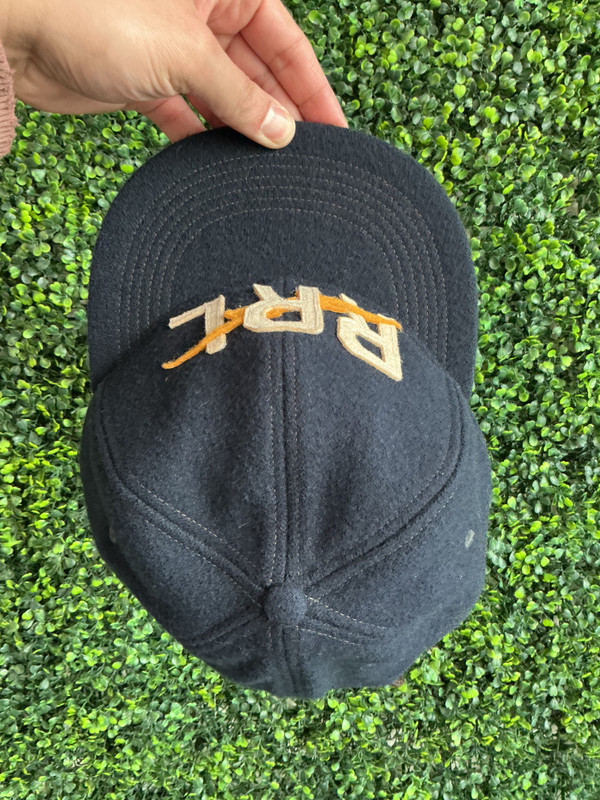 RALPH LAUREN RRL LIGHTNING LOGO WOOL CAP