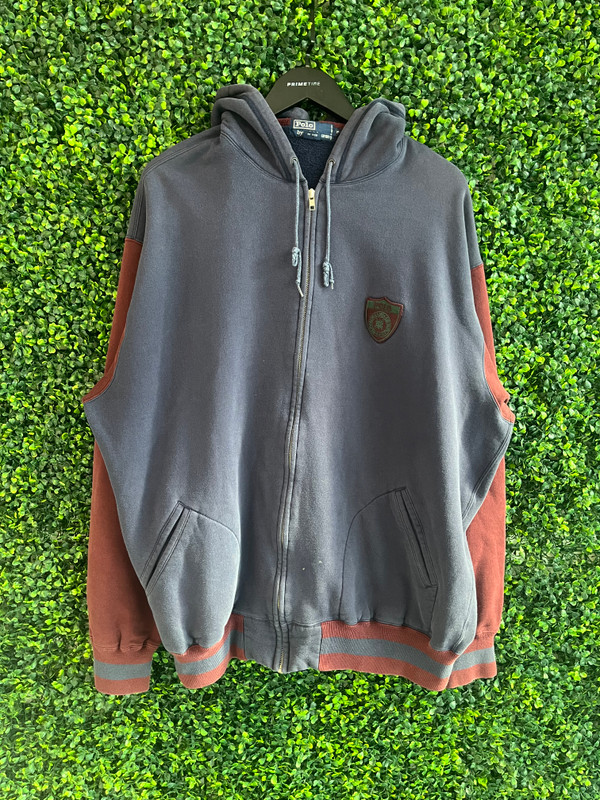 VINTAGE POLO RALPH LAUREN POLICE BADGE HOODIE