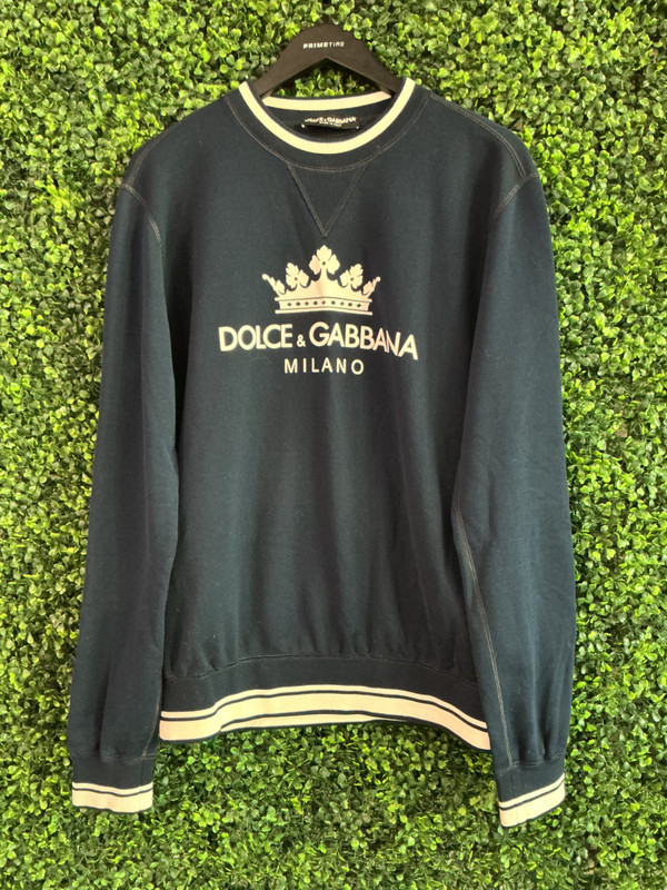 DOLCE & GABBANA NAVY SWEATER