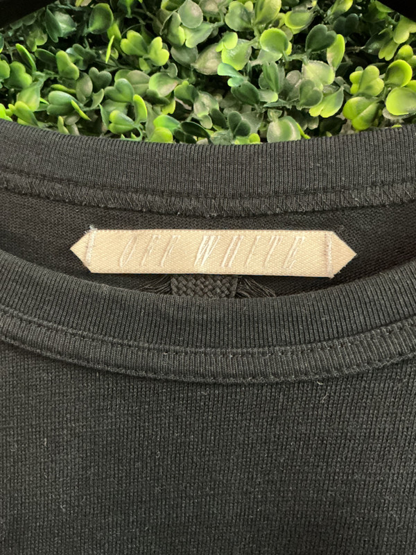 OFF WHITE VELOUR LOGO TEE