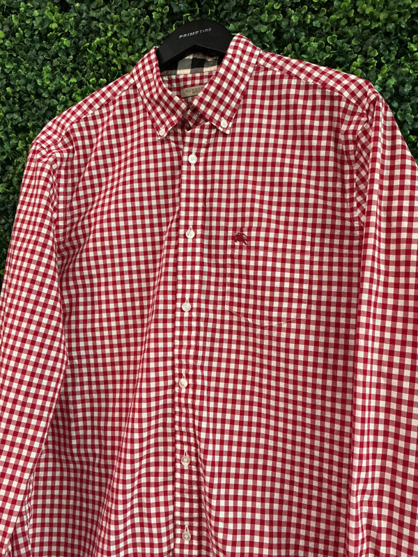 BURBERRY BRIT RED BUTTON UP