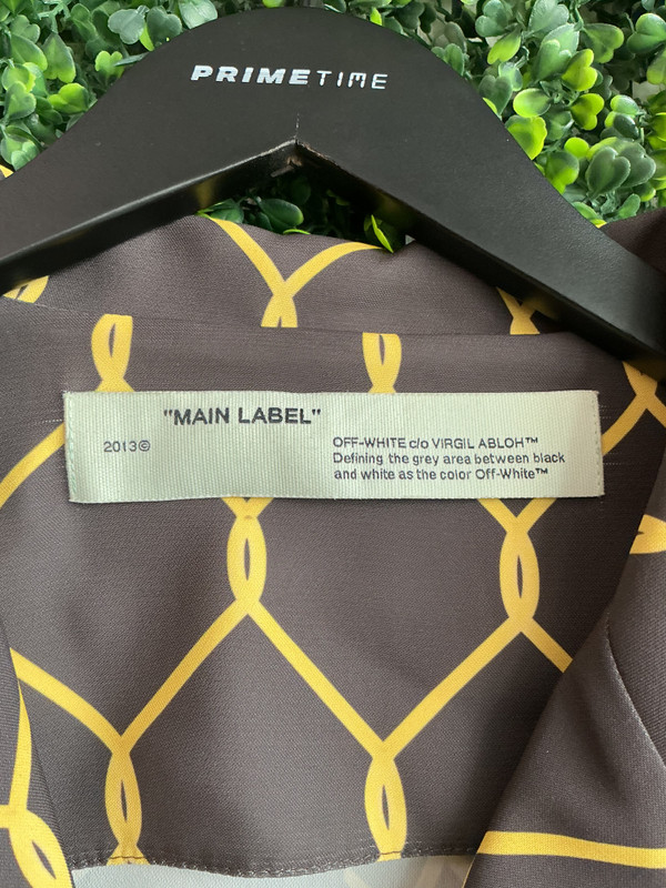 OFF WHITE SAMPLE BUTTON UP SHIRT