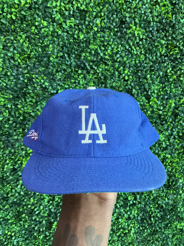 RARE LOS ANGELES DODGERS AMERICAN NEEDLE BLOCKHEAD SNAPBACK