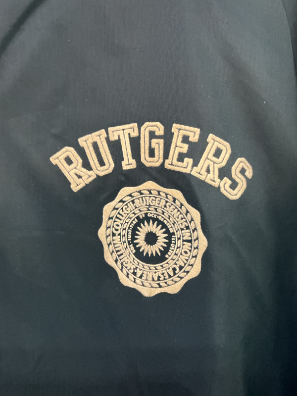 VINTAGE RUTGERS ARTEX HOODED WINDBREAKER