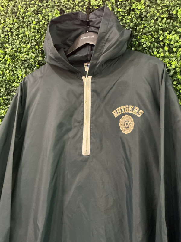 VINTAGE RUTGERS ARTEX HOODED WINDBREAKER