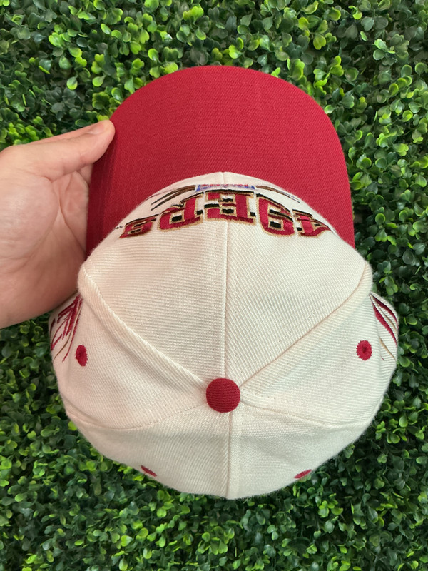 VINTAGE SAN FRANCISCO 49ERS DIAMOND CUT LOGO ATHLETIC SNAPBACK