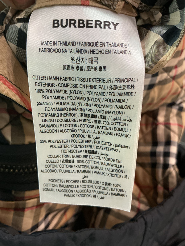 BURBERRY QUILTED BLACK JACKET