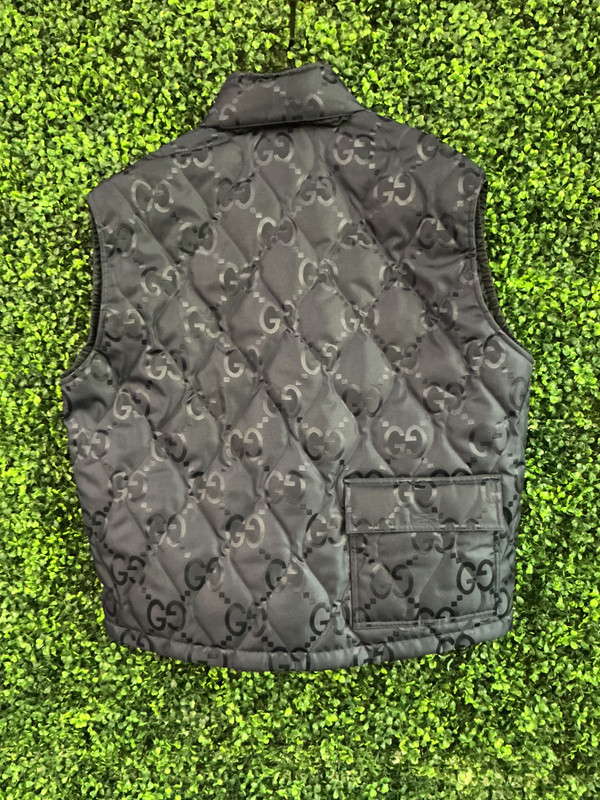 GUCCI JUMBO PRINT QUILTED VEST