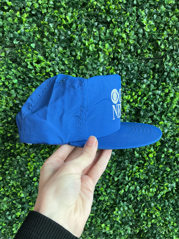 VINTAGE CBS NEWS WHITE LOGO NYLON SNAPBACK