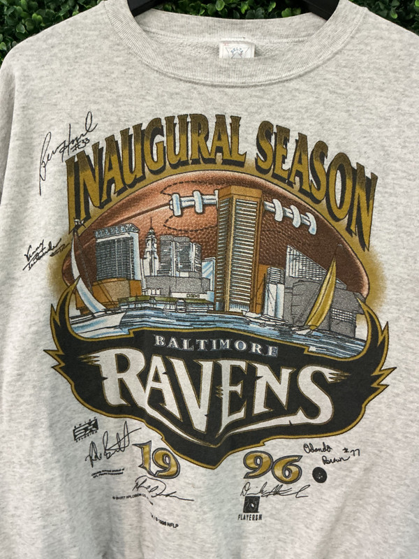VINTAGE BALTIMORE RAVENS 1996 INAUGURAL SEASON CREWNECK
