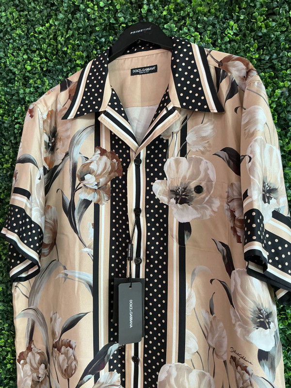 BRAND NEW DOLCE & GABBANA SILK PALERMO SHIRT