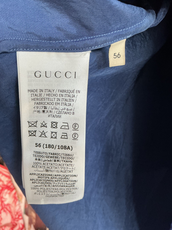 GUCCI SILK INTERLOCKING LOGO BOWLING SHIRT