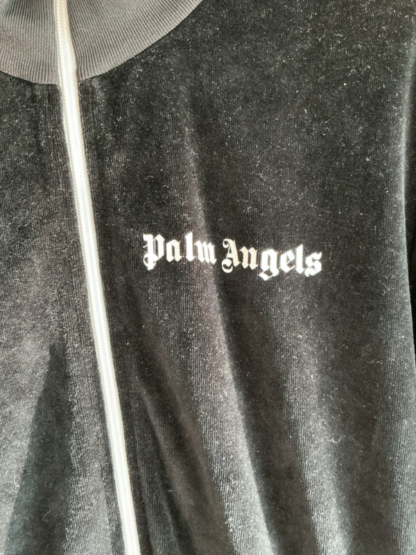 PALM ANGELS RAINBOW VELOUR TRACK JACKET (SZ XL)