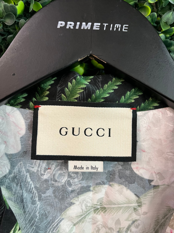 GUCCI SILK FLORAL PRINT SHIRT