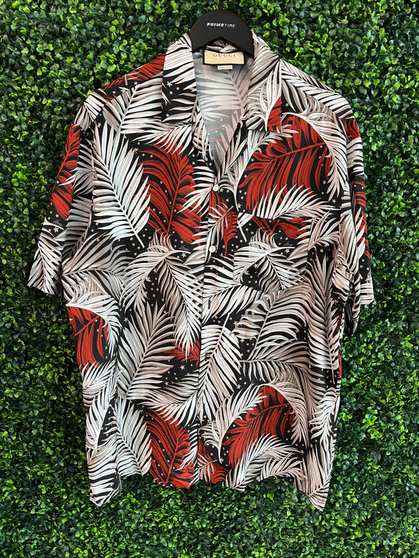GUCCI  VISCOSE BOWLING SHIRT