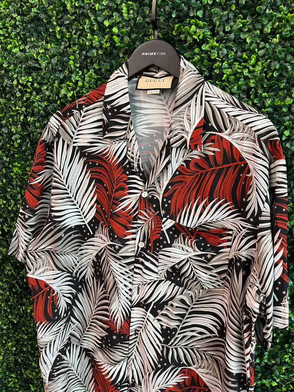 GUCCI  VISCOSE BOWLING SHIRT