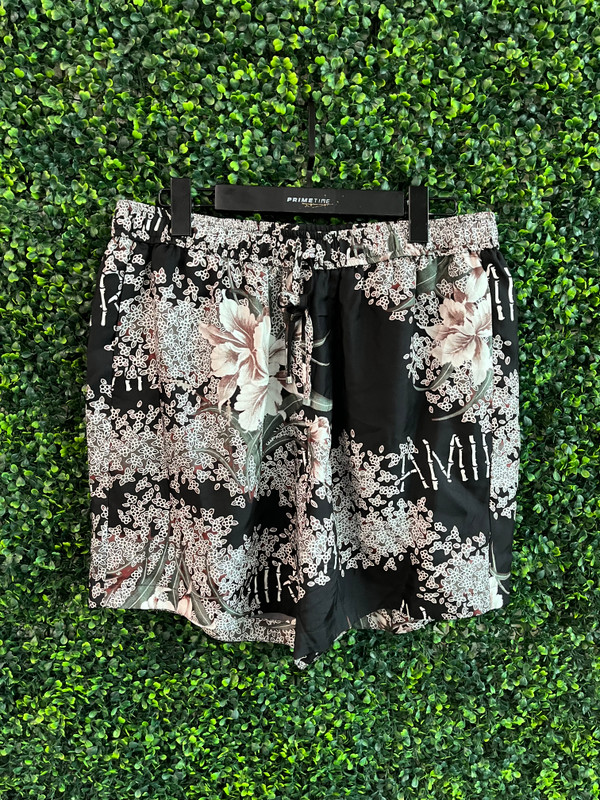 AMIRI SILK FLORAL SHORTS
