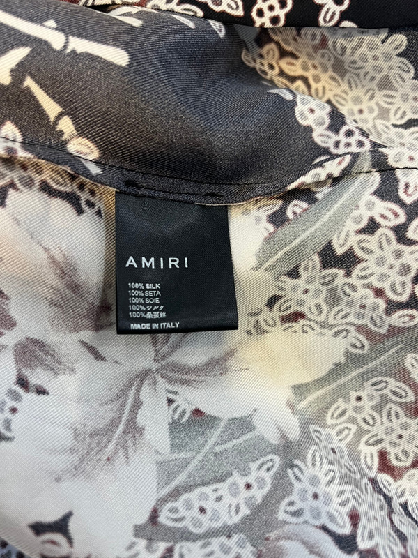 AMIRI SILK FLORAL SHIRT