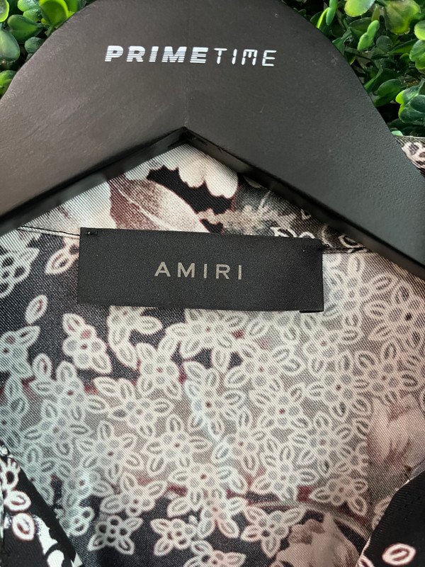 AMIRI SILK FLORAL SHIRT
