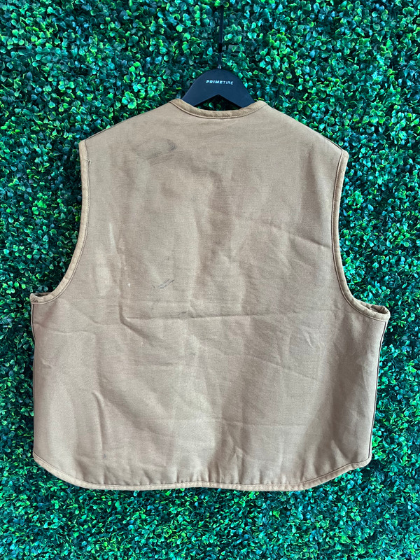 VINTAGE CARHARTT LINED VEST TAN