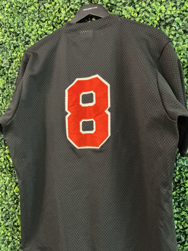 VINTAGE CAL RIPKEN JR BALTIMORE ORIOLES BLACK MAJESTIC JERSEY