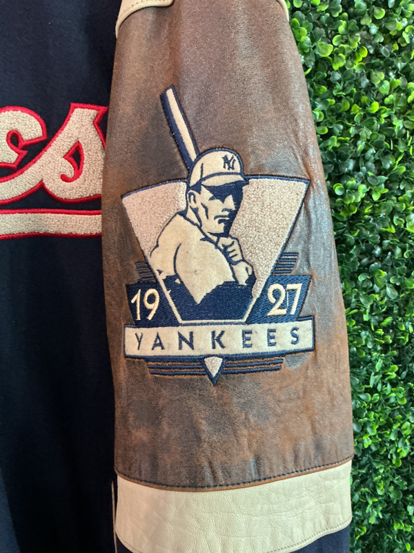 VINTAGE NEW YORK YANKEES JH DESIGNS REVERSIBLE COAT (SZ 3XL)